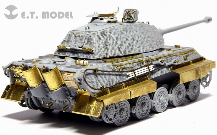 1/72 二战德国虎王重型坦克保时捷型改造蚀刻片(配威龙7254)