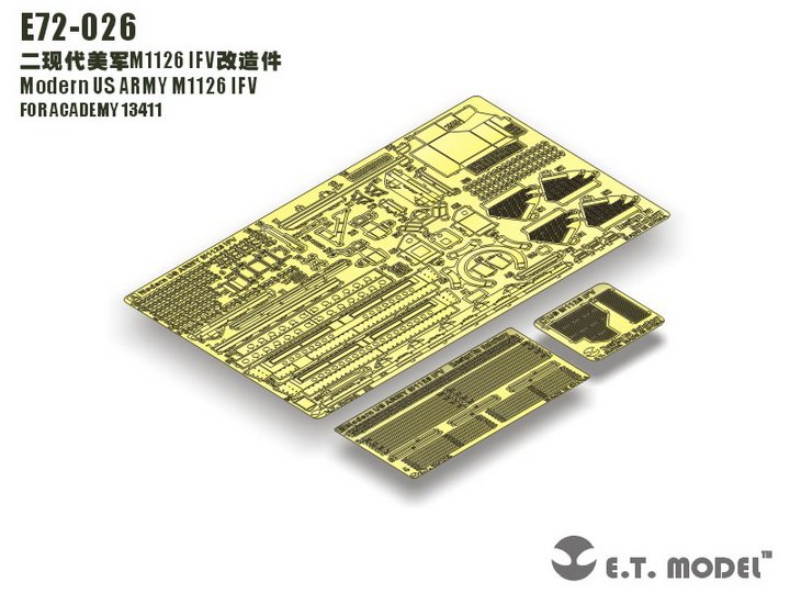 1/72 现代美国 M1126 斯崔克轮式装甲车改造蚀刻片(配爱德美) - 点击图像关闭