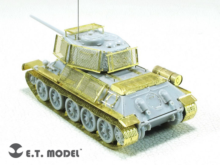 1/72 二战苏联 T-34/85, JS-2 坦克用钢丝床装甲改造蚀刻片