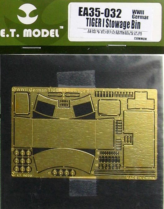 1/35 二战德国虎I重型坦克储物箱改造蚀刻片