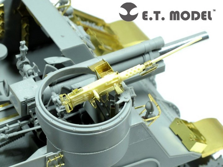 1/35 二战美国 M2HB 勃朗宁机枪与50发弹药箱改造蚀刻片