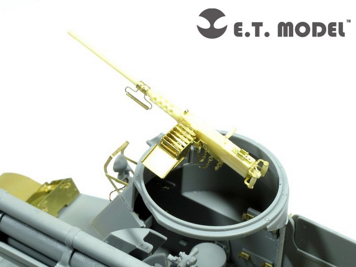1/35 二战美国 M2HB 勃朗宁机枪与50发弹药箱改造蚀刻片