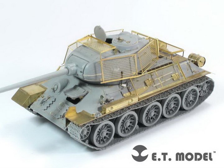 1/35 二战苏联 T-34/85, JS-2 钢丝床装甲改造蚀刻片