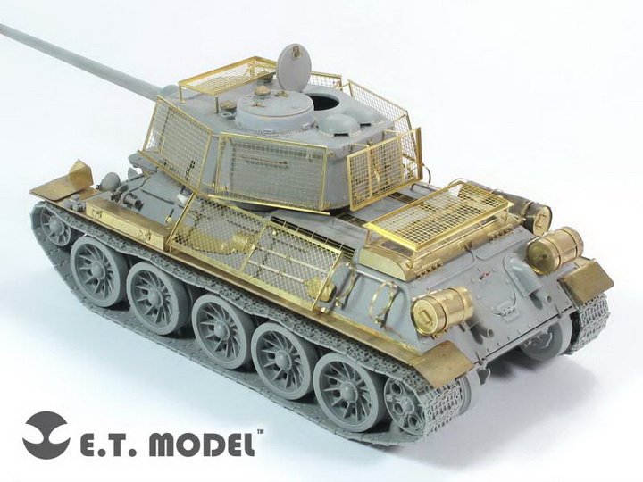 1/35 二战苏联 T-34/85, JS-2 钢丝床装甲改造蚀刻片