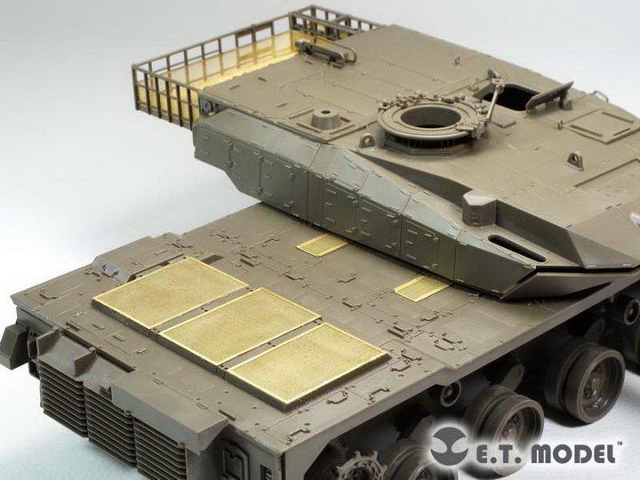 1/35 现代日本10式主战坦克引擎防爆网及储物架网改造蚀刻片(配田宫35329)