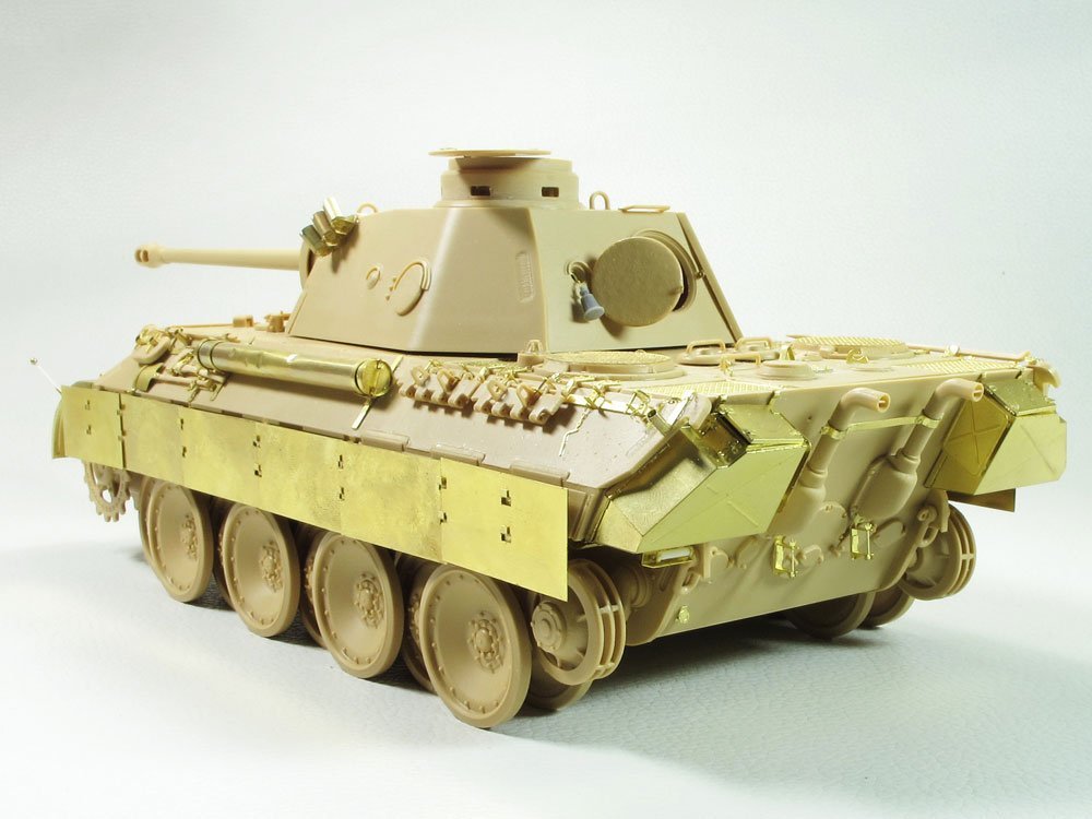 1/35 二战德国豹式中型坦克D型挡泥板与侧裙板改造蚀刻片(配田宫)