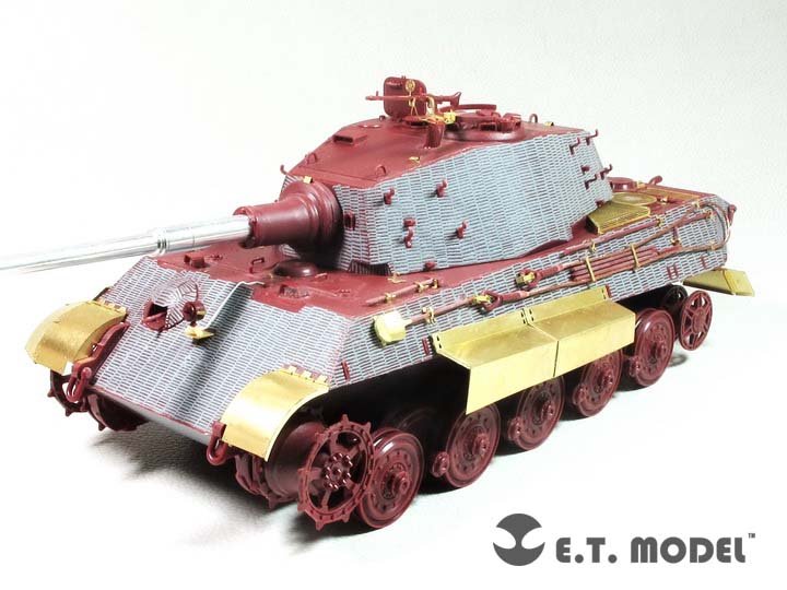 1/35 二战德国虎王重型坦克挡泥板与侧裙板改造蚀刻片(配Meng Model) - 点击图像关闭