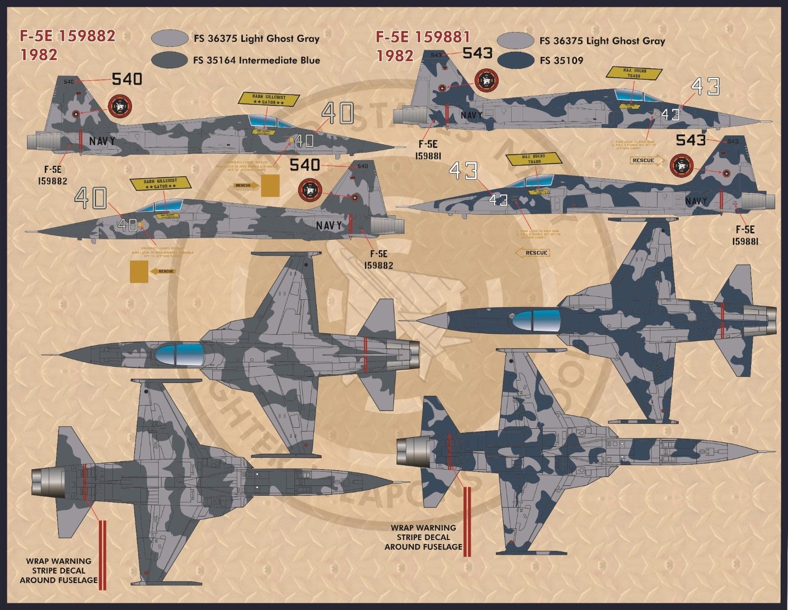 1/32 F-5E/F 虎II战斗机"Top Gun" - 点击图像关闭