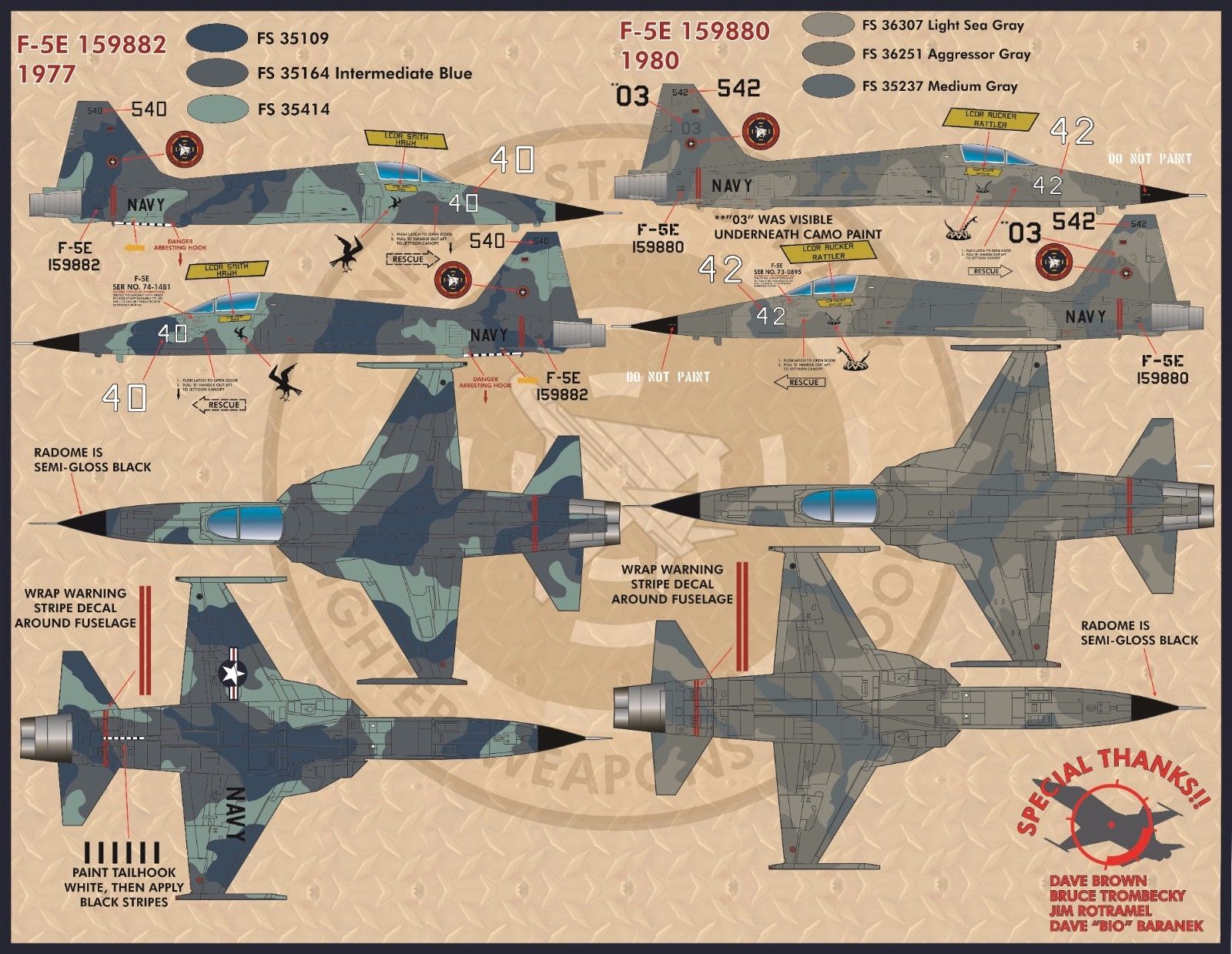 1/32 F-5E/F 虎II战斗机"Top Gun" - 点击图像关闭