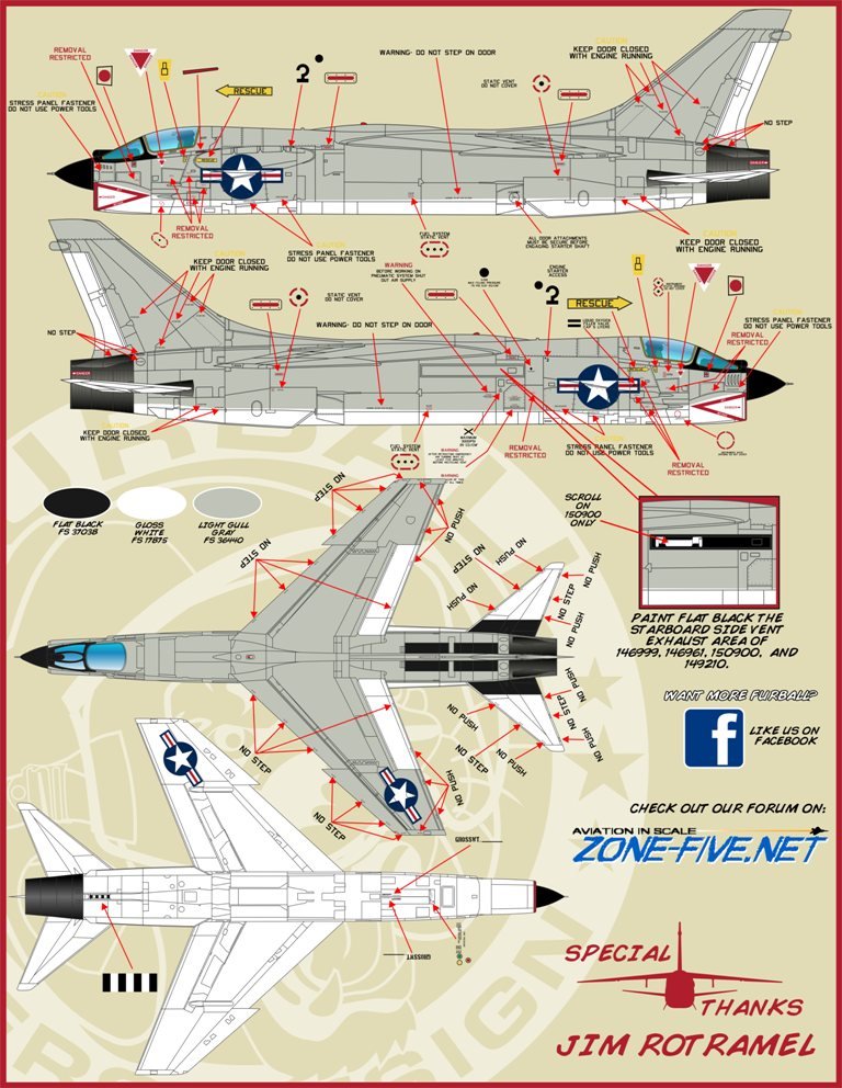 1/48 F-8 十字军战士战斗机"越南战争,米格大师"