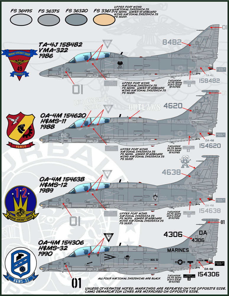 1/48 A-4 天鹰攻击机"低视度海军陆战队"