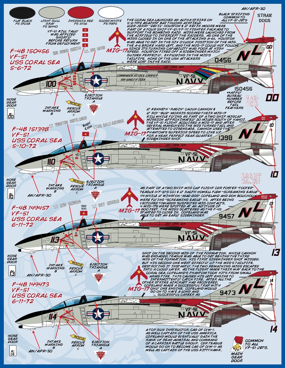 1/48 F-4B 鬼怪II战斗机"欢呼米格杀手"(1) - 点击图像关闭