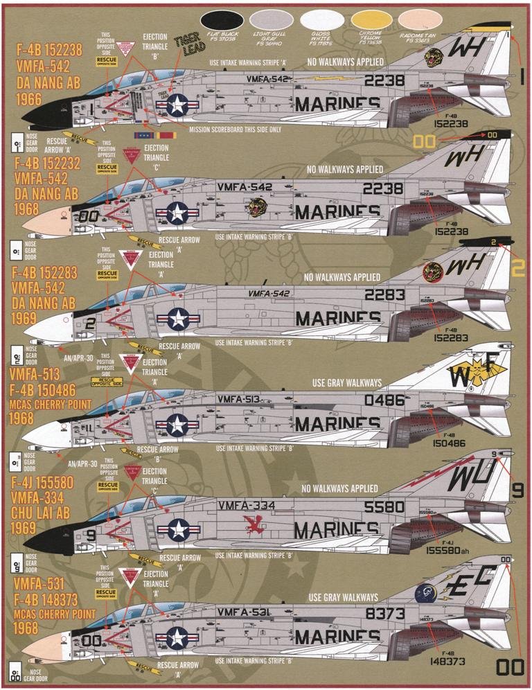 1/48 F-4B/J 鬼怪II战斗机"犀牛陆战队"