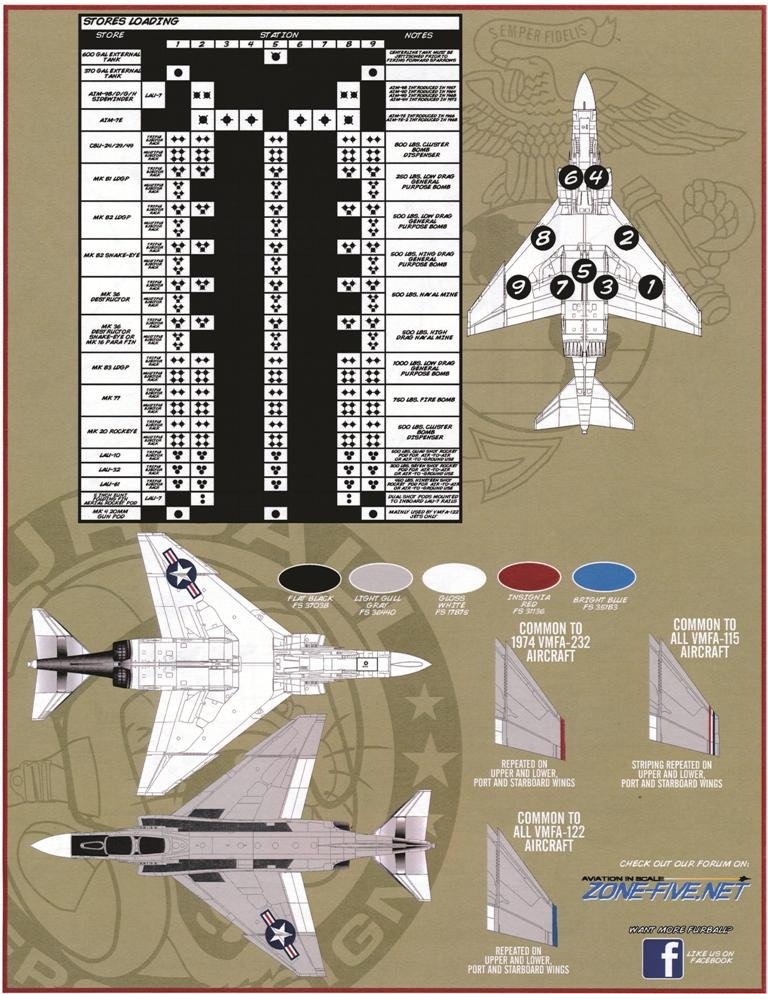 1/48 F-4B/J 鬼怪II战斗机"犀牛陆战队"