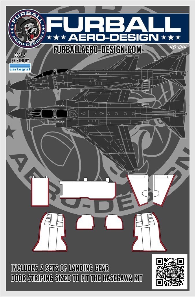 1/48 F-4 鬼怪II战斗机起落架舱门条纹(配长谷川)