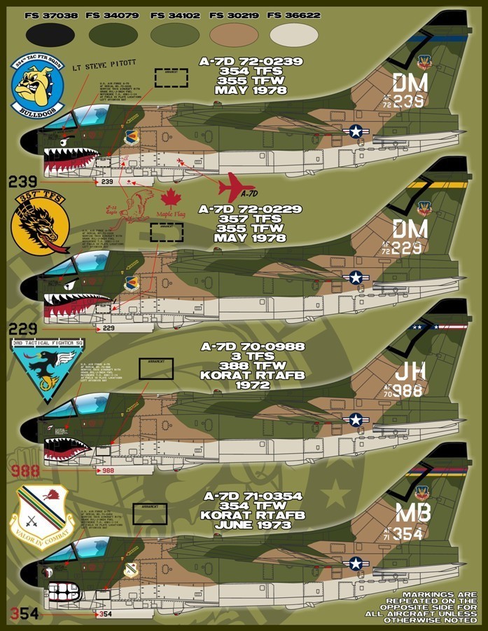 1/48 A-7D 海盗II攻击机"食人族"