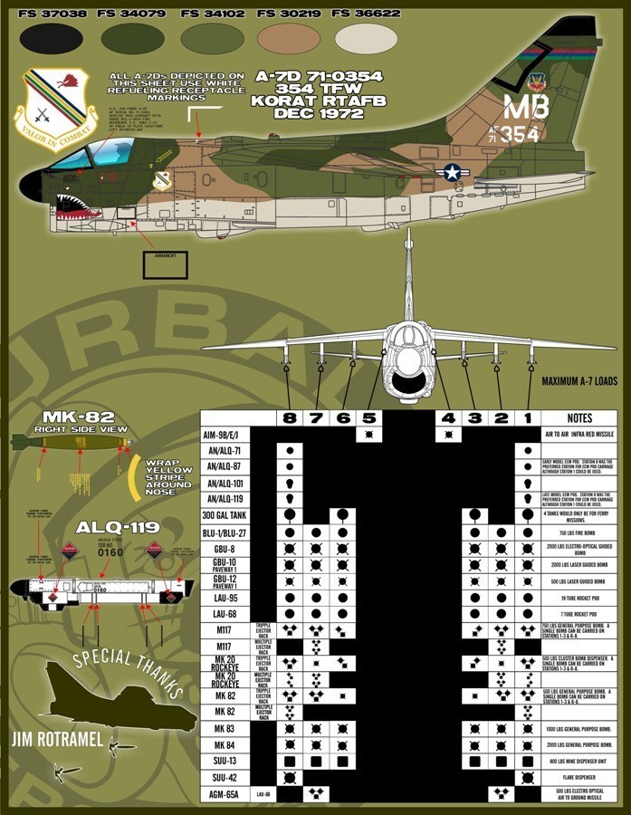 1/48 A-7D 海盗II攻击机"食人族"