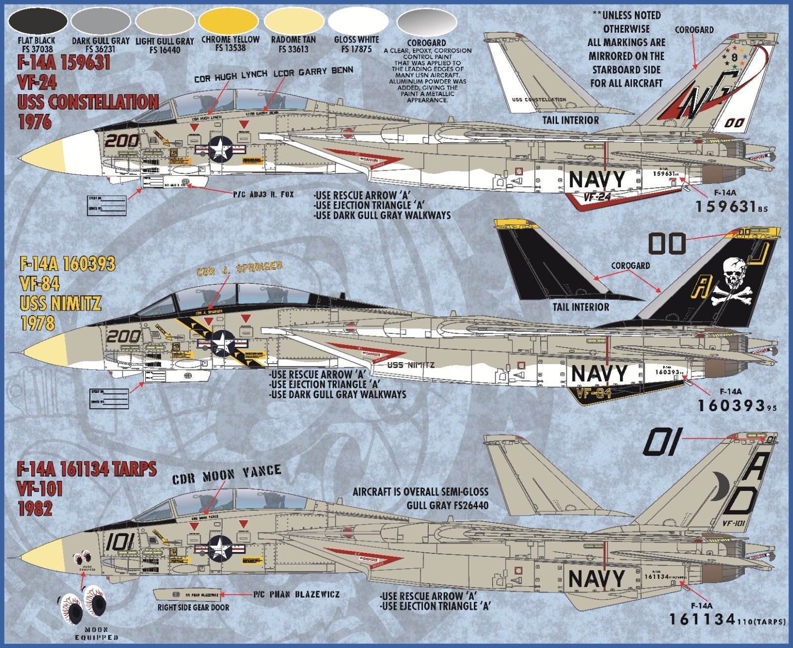 1/48 F-14A 雄猫战斗机"航空联队全明星"(1) - 点击图像关闭