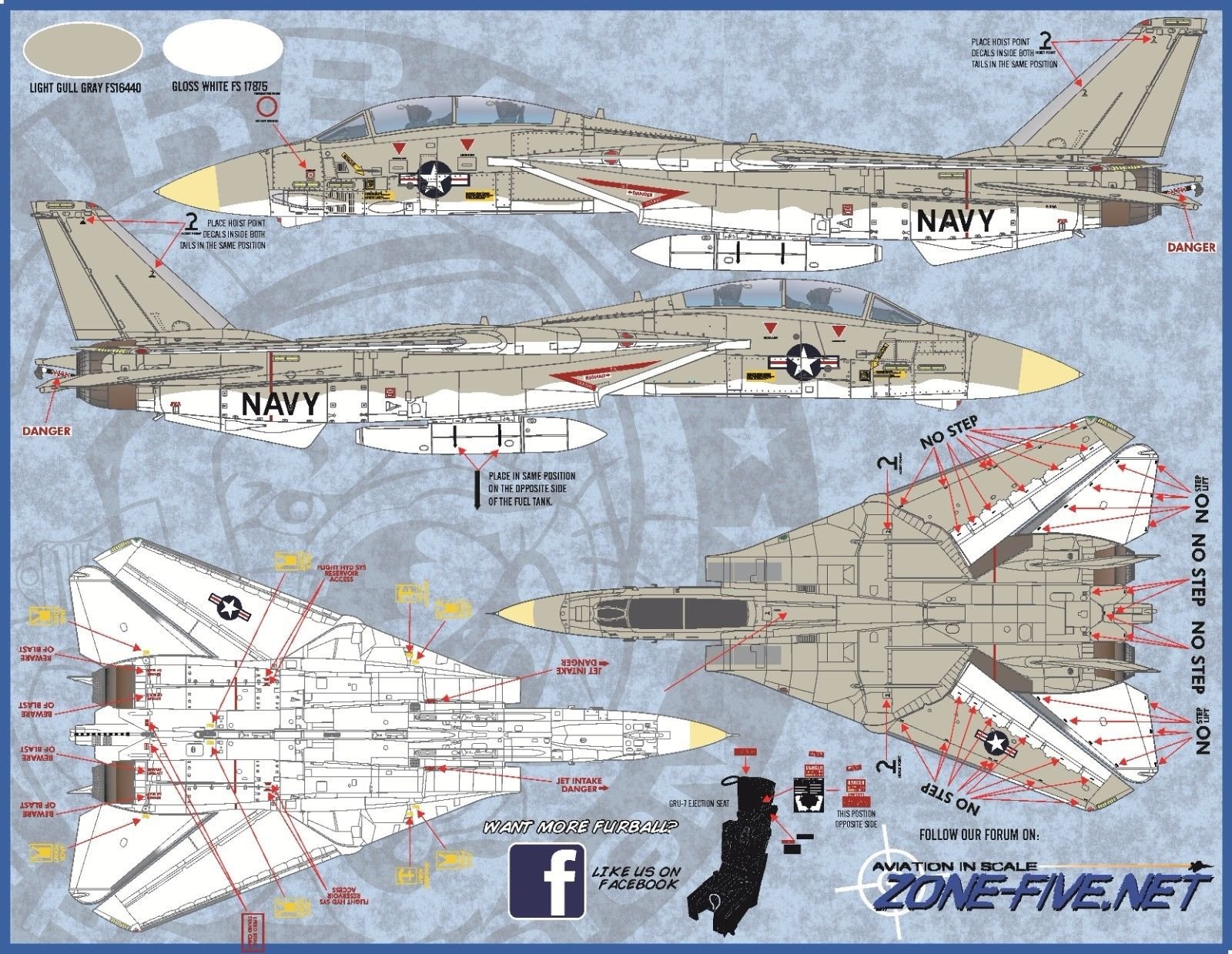 1/48 F-14A 雄猫战斗机"航空联队全明星"(1)