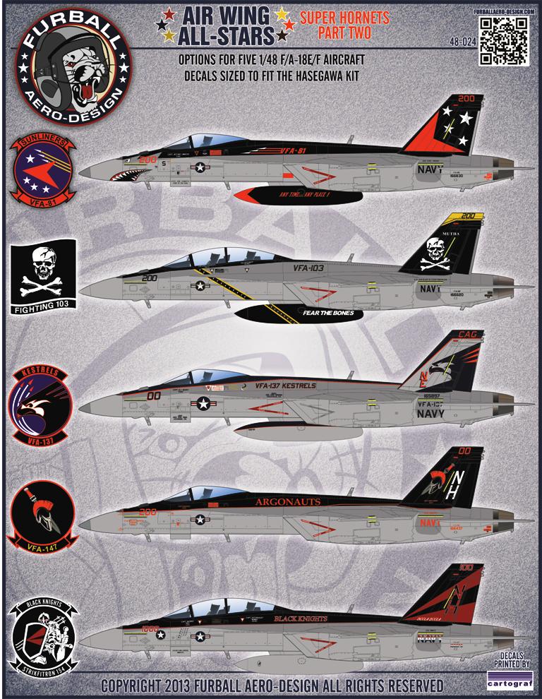 1/48 F/A-18E/F 超级大黄蜂战斗机"航空联队全明星"(2) - 点击图像关闭