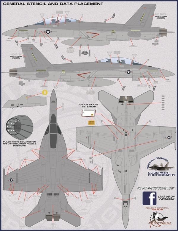 1/48 F/A-18E/F 超级大黄蜂战斗机"航空联队全明星"(2)