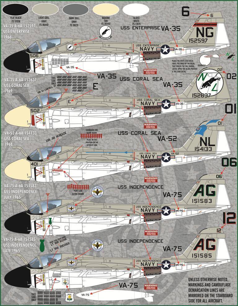 1/48 A-6A/B 入侵者攻击机"越南战争钢铁蝌蚪" - 点击图像关闭
