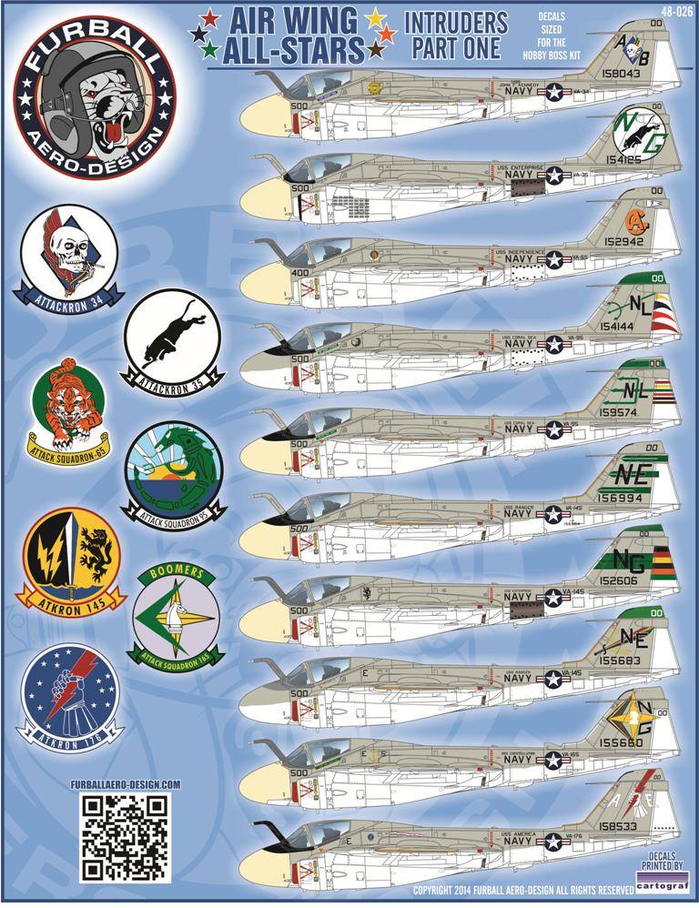 1/48 A-6A/E 入侵者攻击机"航空联队全明星"(1) - 点击图像关闭