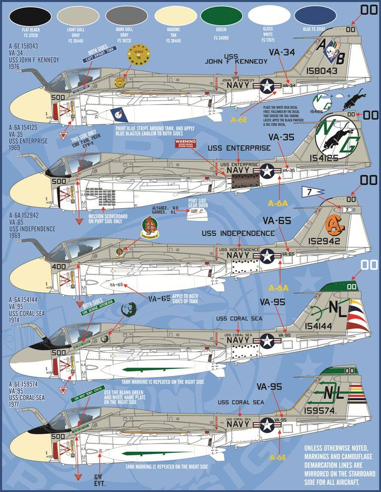 1/48 A-6A/E 入侵者攻击机"航空联队全明星"(1) - 点击图像关闭