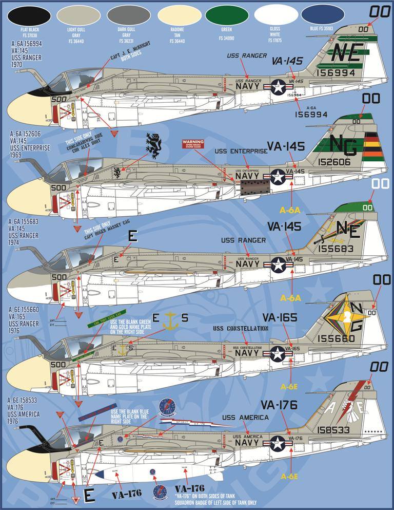 1/48 A-6A/E 入侵者攻击机"航空联队全明星"(1) - 点击图像关闭