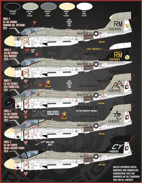 1/48 EA-6A 电子入侵者攻击机"美国海军/陆战队" - 点击图像关闭