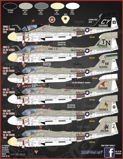 1/48 EA-6A 电子入侵者攻击机"美国海军/陆战队"