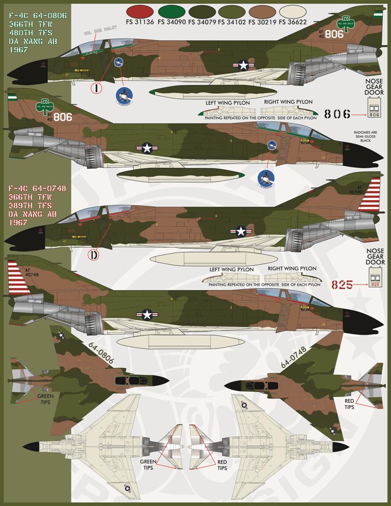 1/48 F-4C/D 鬼怪II战斗机"神枪手鬼怪"#1 - 点击图像关闭