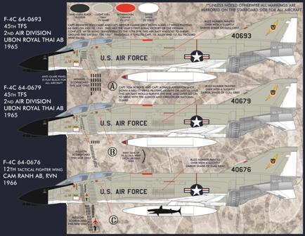 1/48 F-4C 鬼怪II战斗机"美国空军灰色鬼怪" - 点击图像关闭