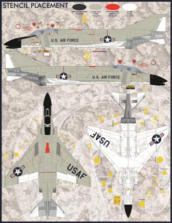 1/48 F-4C 鬼怪II战斗机"美国空军灰色鬼怪" - 点击图像关闭