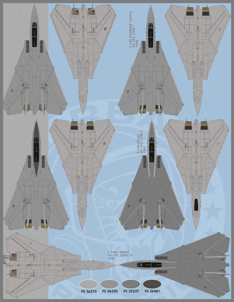 1/48 F-14A/B 雄猫战斗机"航空联队全明星"(2)