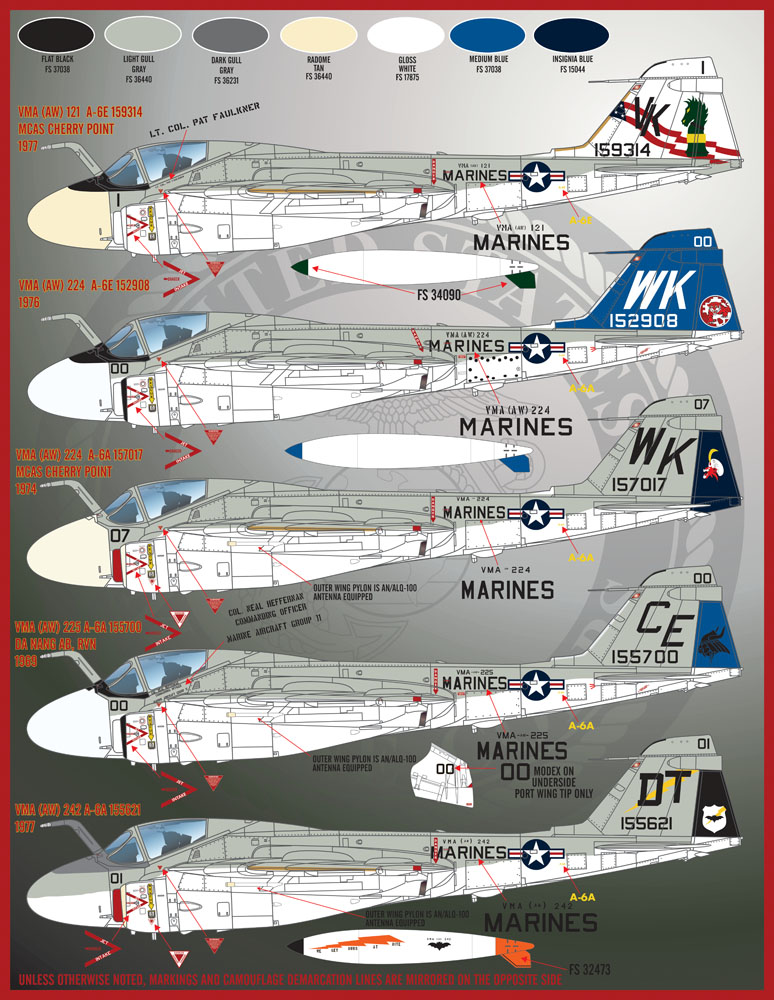 1/48 A-6A/E 入侵者攻击机"美国陆战队"