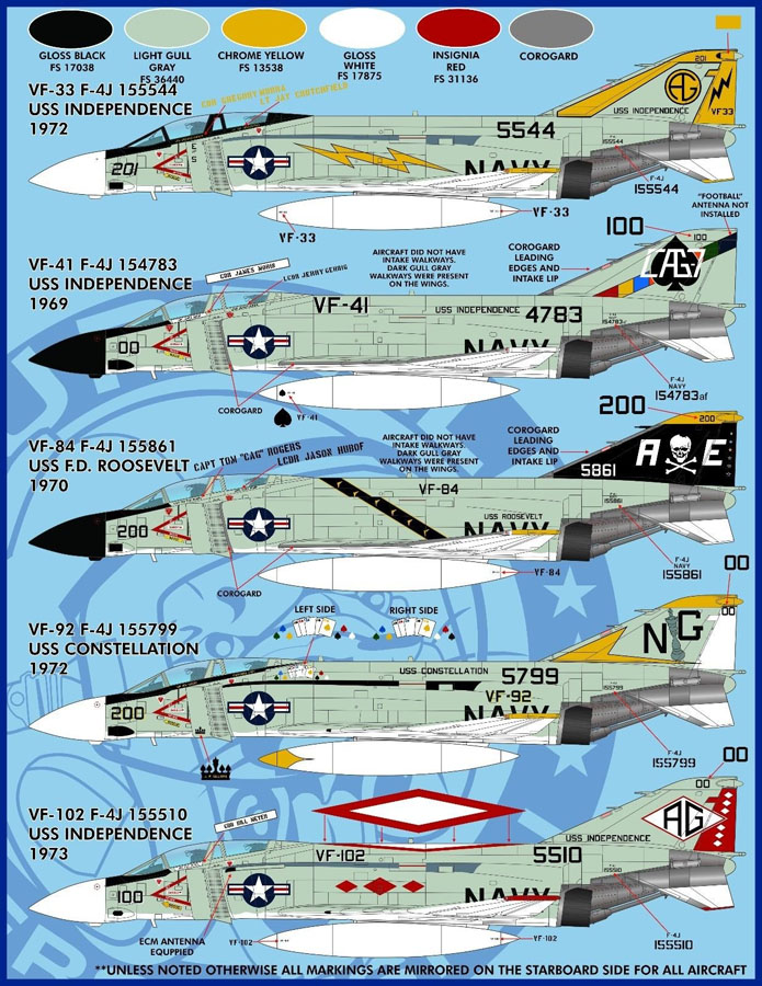 1/48 F-4J 鬼怪II战斗机"航空联队全明星"#3 - 点击图像关闭