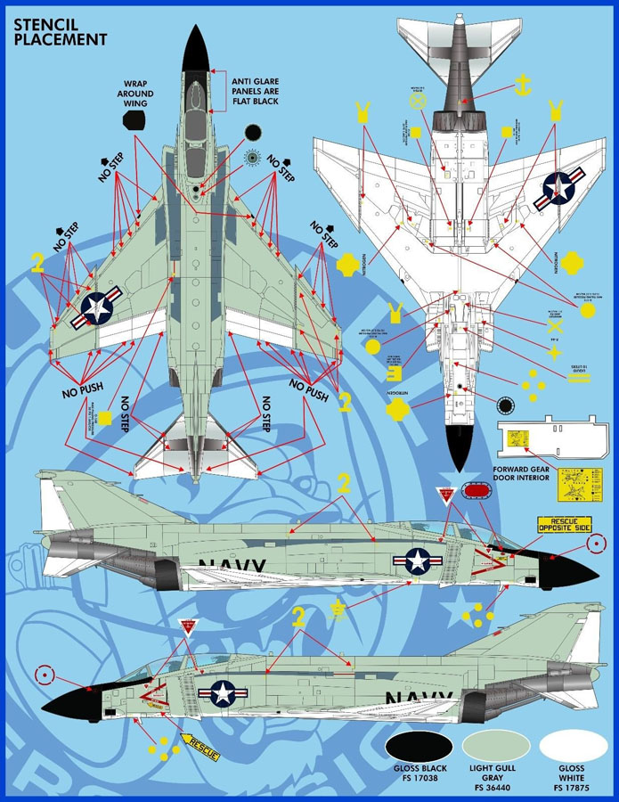 1/48 F-4J 鬼怪II战斗机"航空联队全明星"#3 - 点击图像关闭