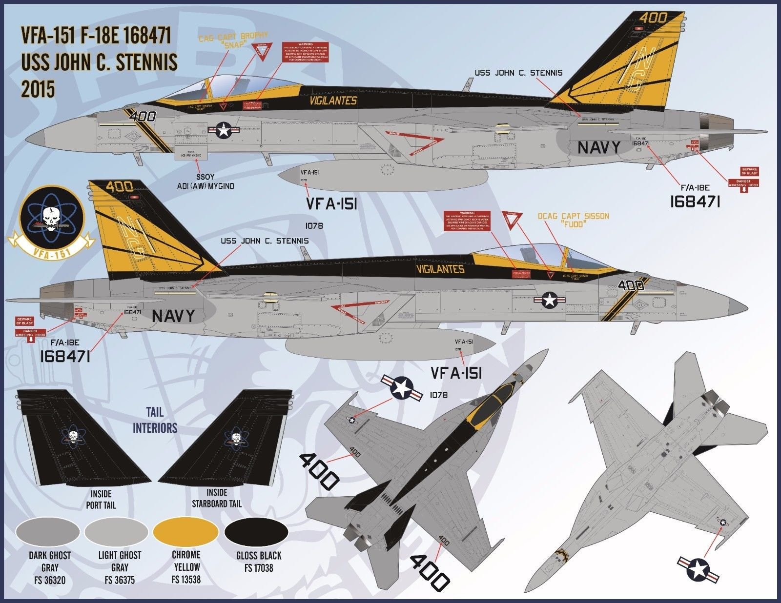 1/48 F/A-18E/F 超级大黄蜂战斗机"航空联队全明星"(3)