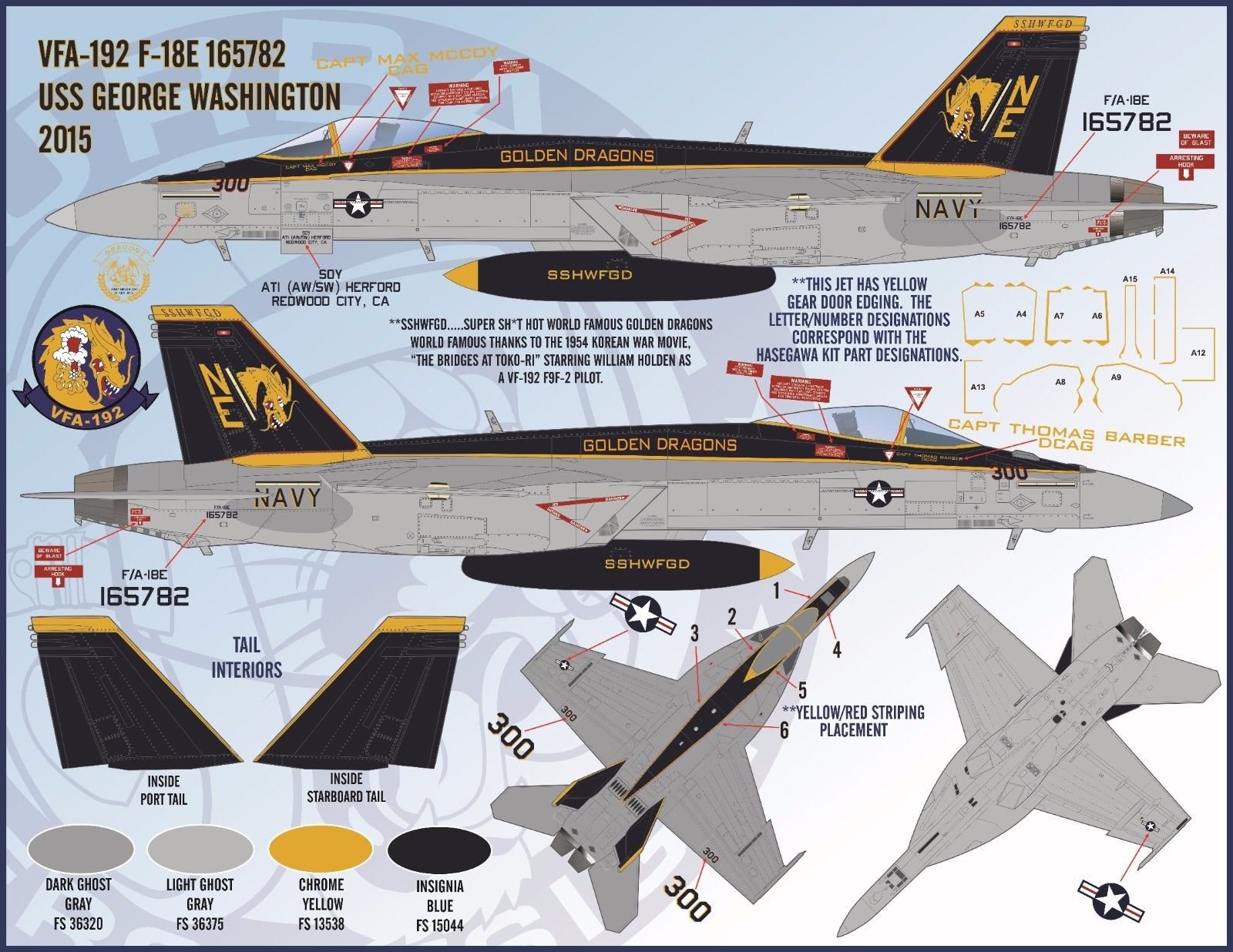 1/48 F/A-18E/F 超级大黄蜂战斗机"航空联队全明星"(3)