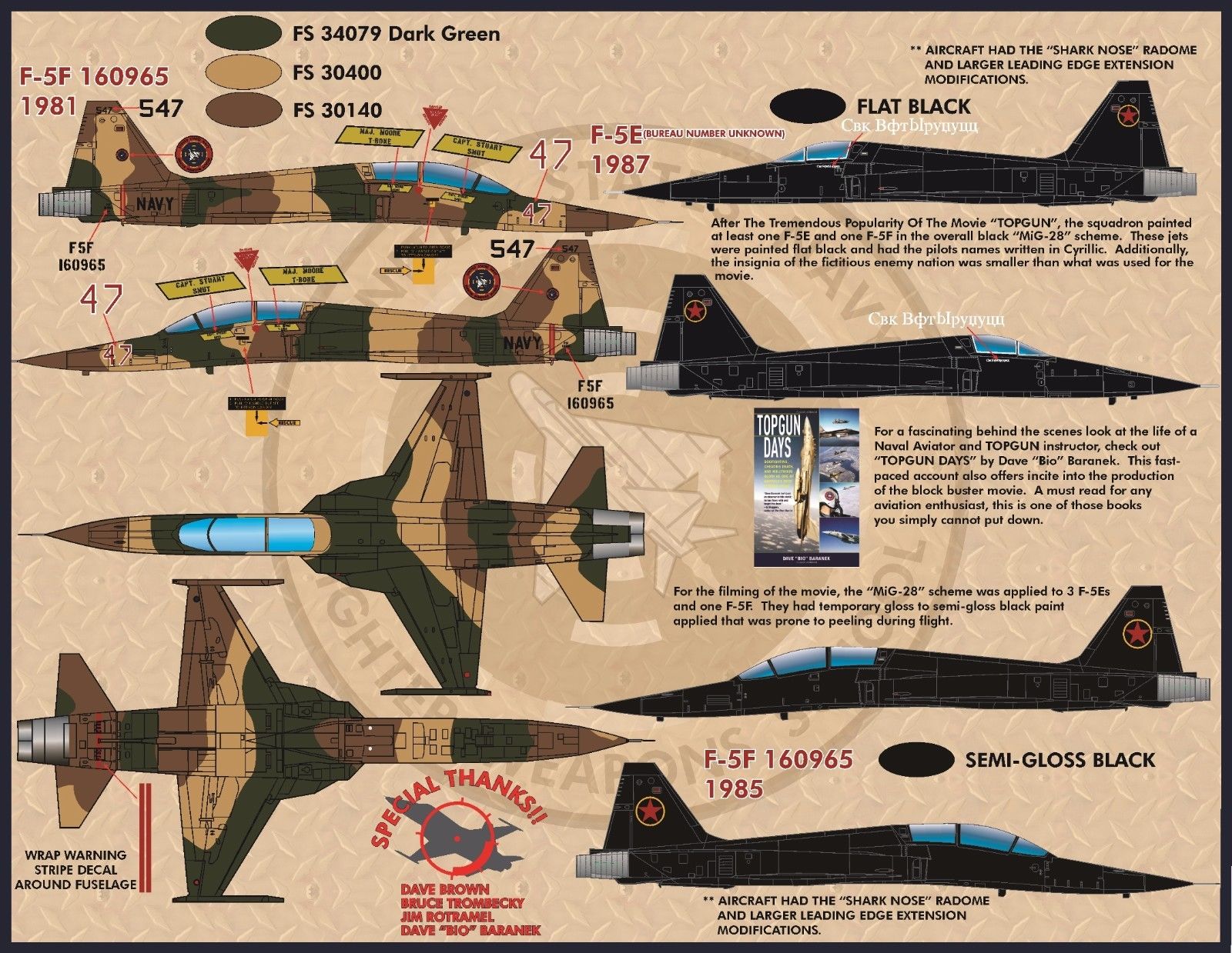 1/48 F-5E/F 虎II战斗机/T-38 禽爪教练机"Top Gun" - 点击图像关闭