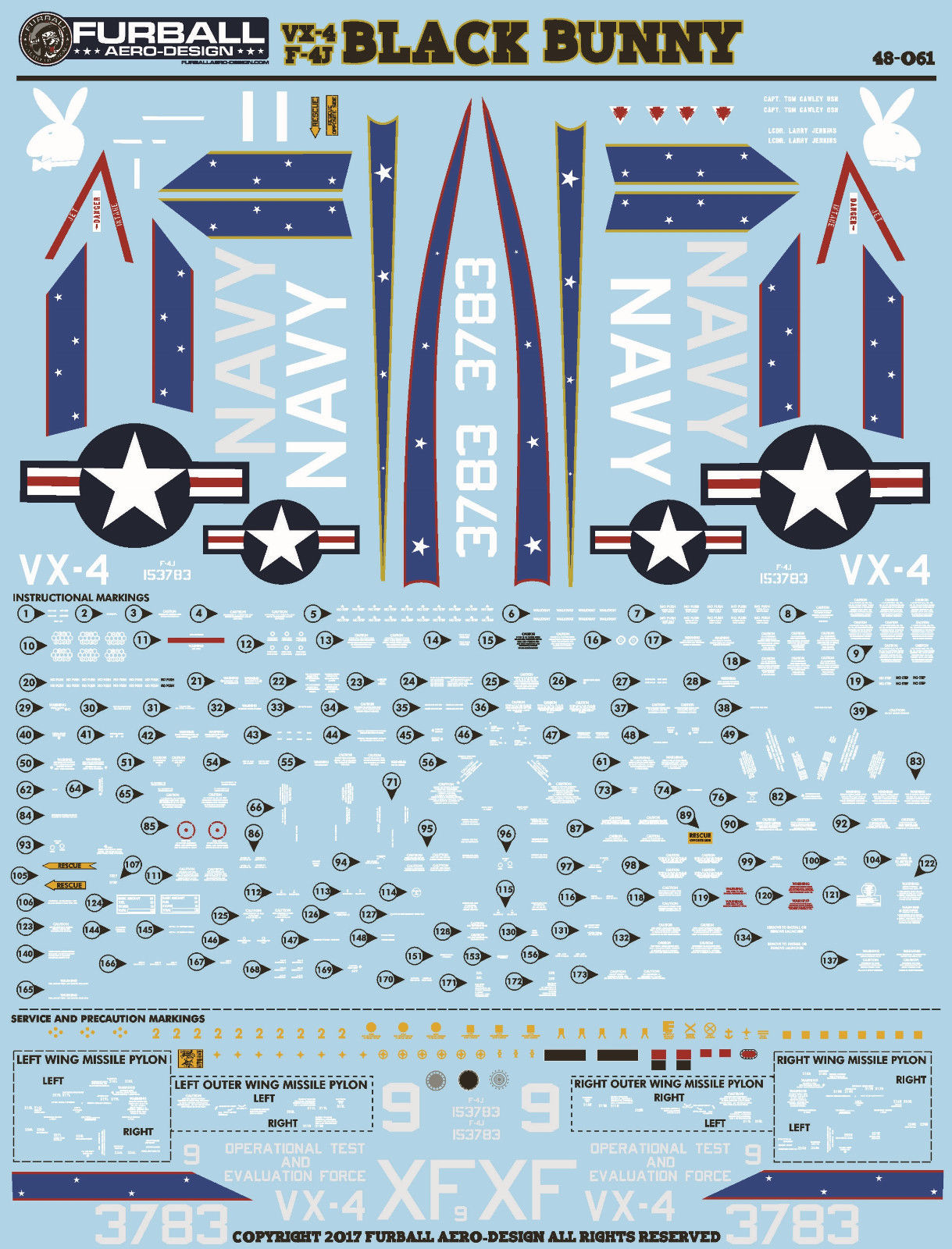 1/48 F-4J 鬼怪II战斗机"VX-4 黑兔中队"