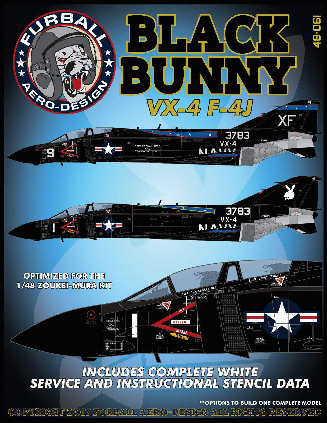 1/48 F-4J 鬼怪II战斗机"VX-4 黑兔中队" - 点击图像关闭