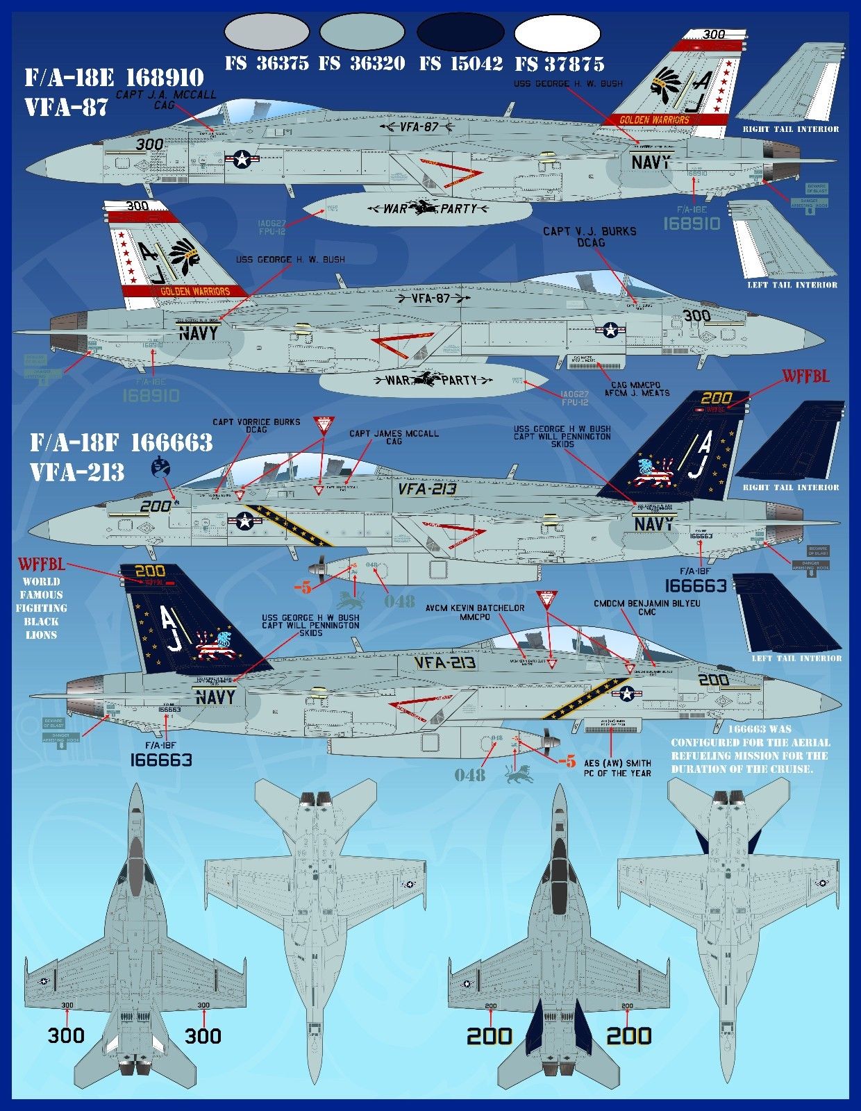 1/48 F/A-18C/E/F, EA-18G 第8航空联队作战飞机 - 点击图像关闭