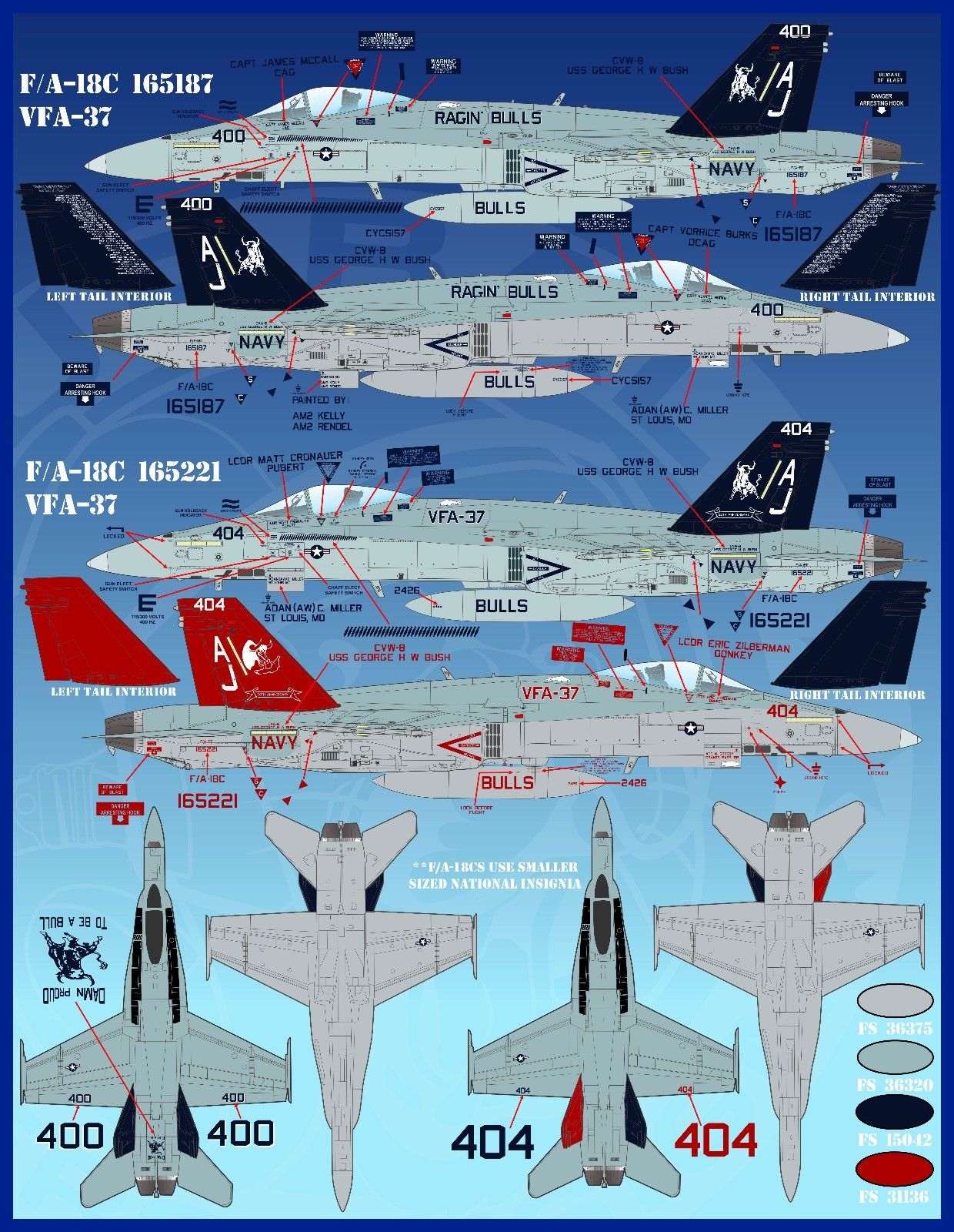 1/48 F/A-18C/E/F, EA-18G 第8航空联队作战飞机