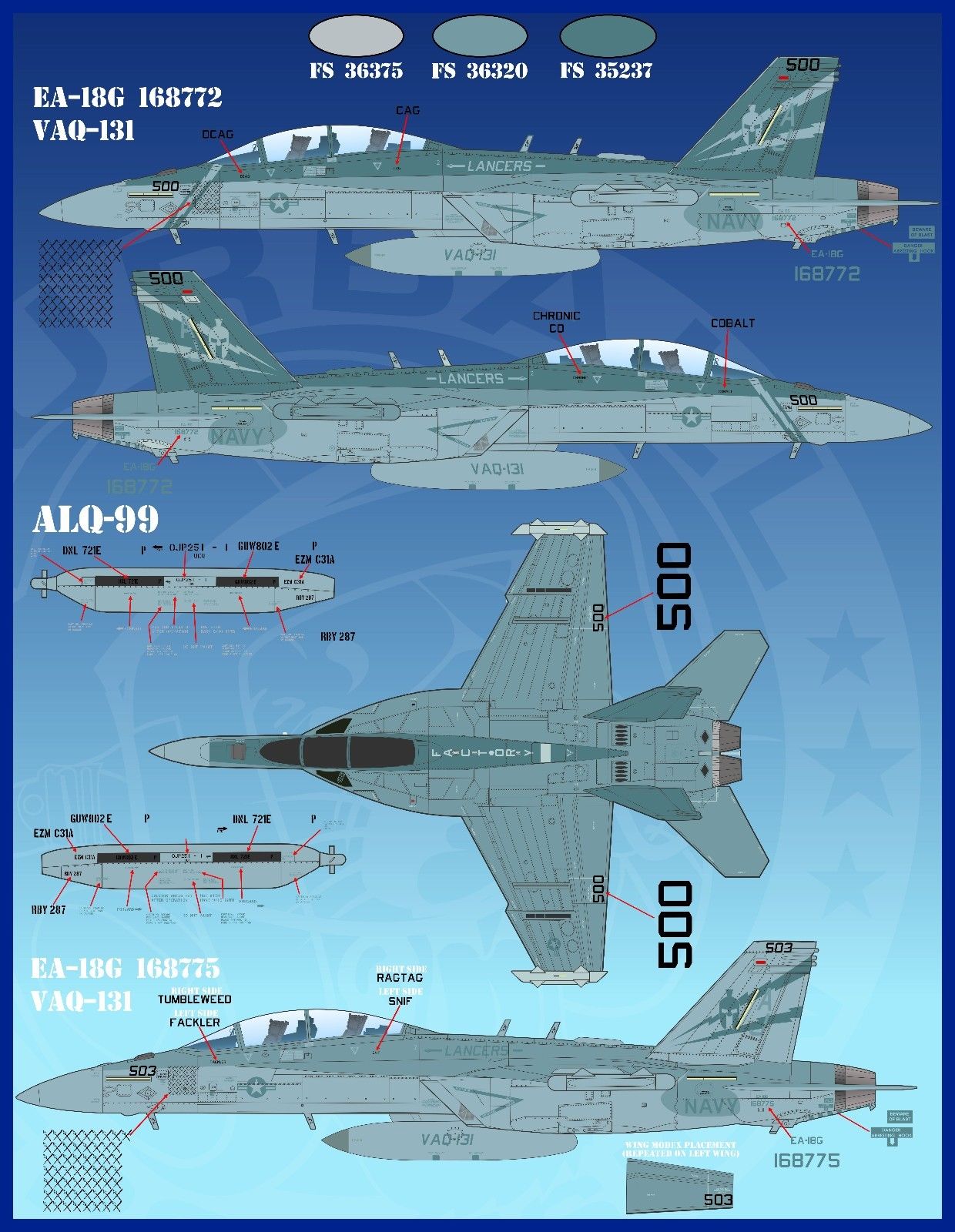 1/48 F/A-18C/E/F, EA-18G 第8航空联队作战飞机