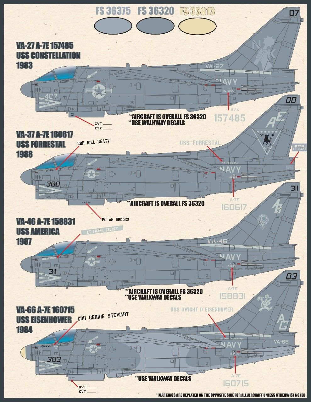 1/48 A-7E 海盗II攻击机"低可视涂装"