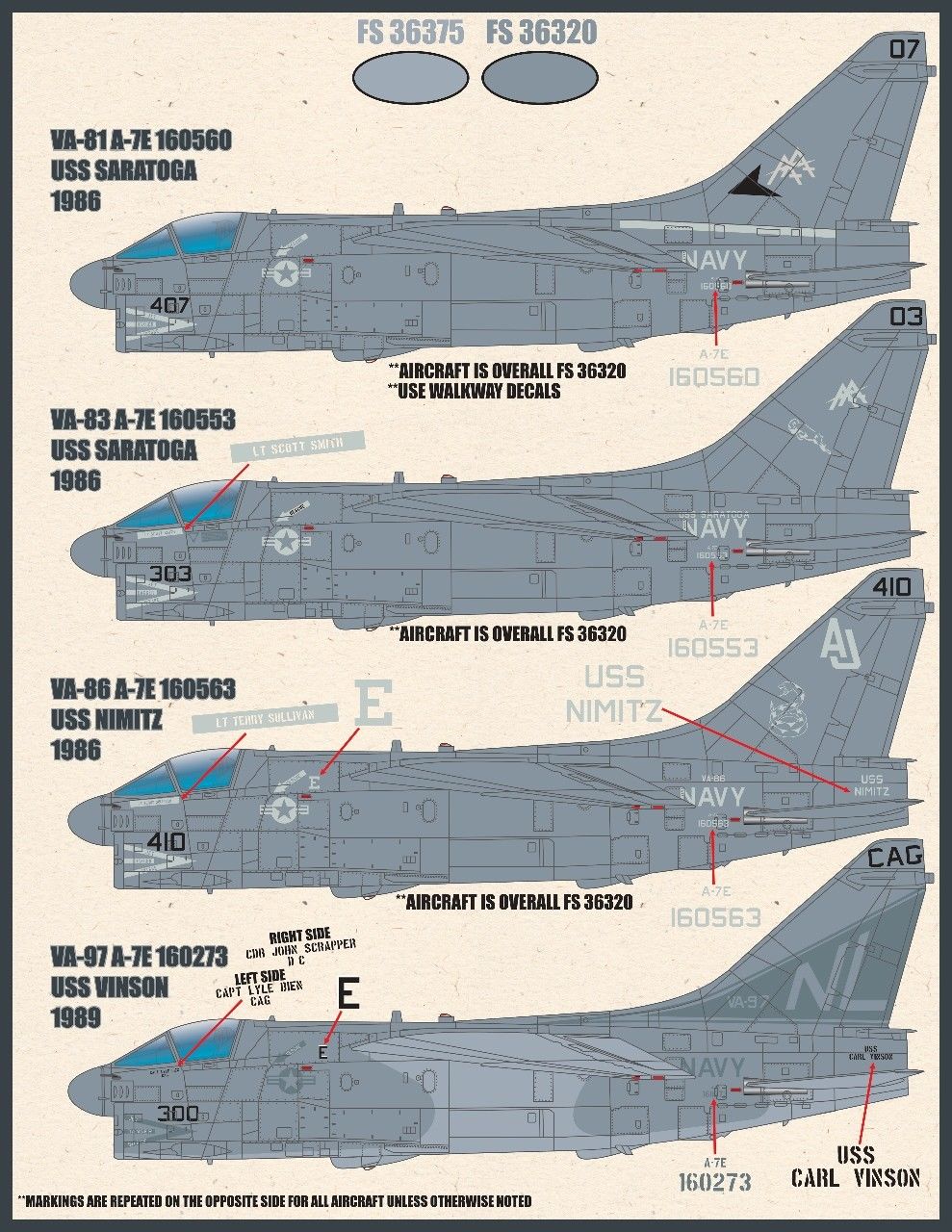 1/48 A-7E 海盗II攻击机"低可视涂装"