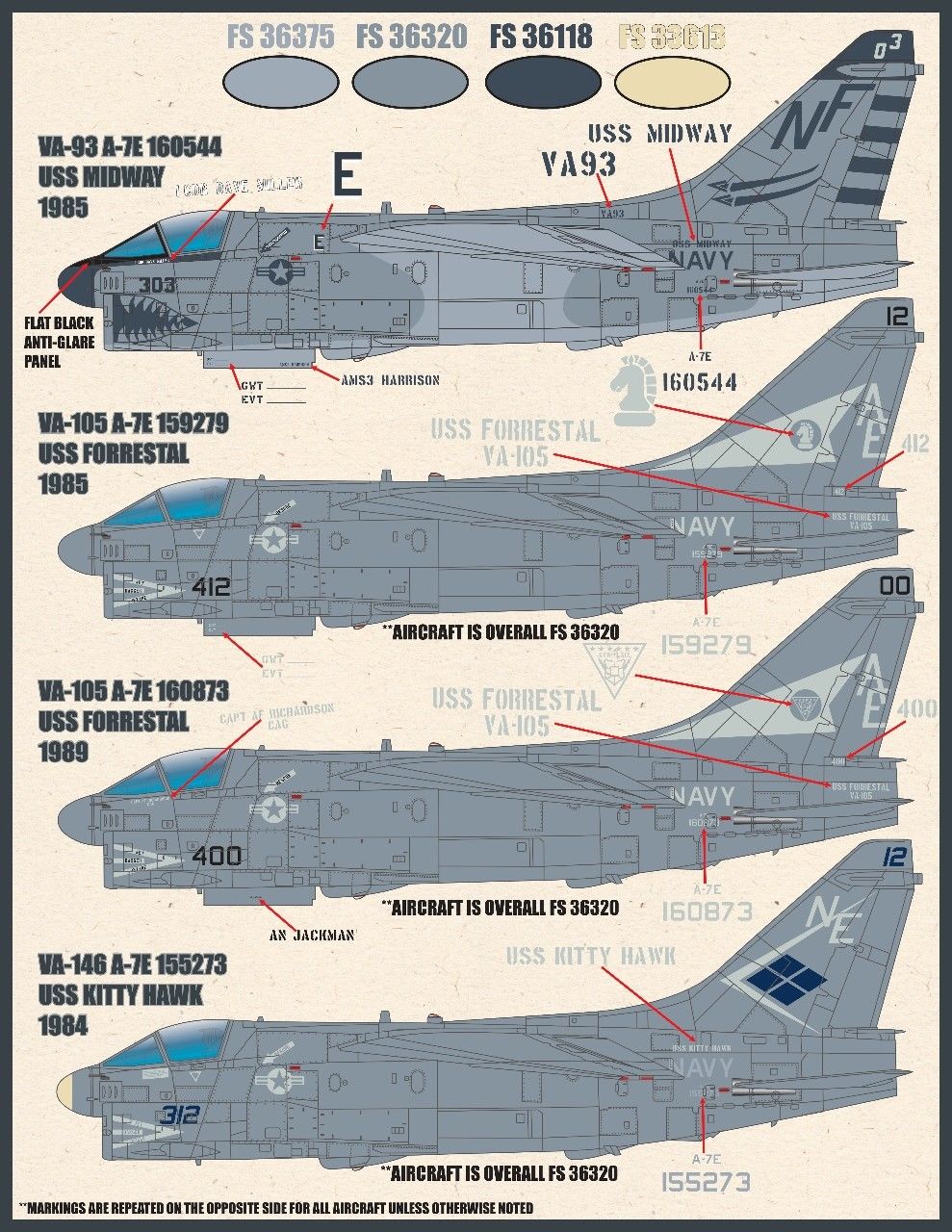 1/48 A-7E 海盗II攻击机"低可视涂装"