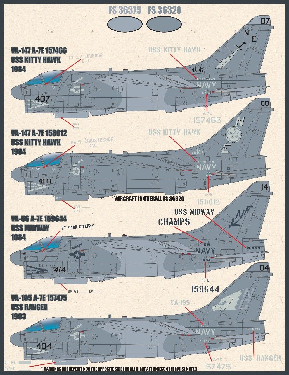 1/48 A-7E 海盗II攻击机"低可视涂装"